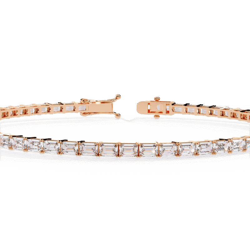 emerald diamond tennis bracelet