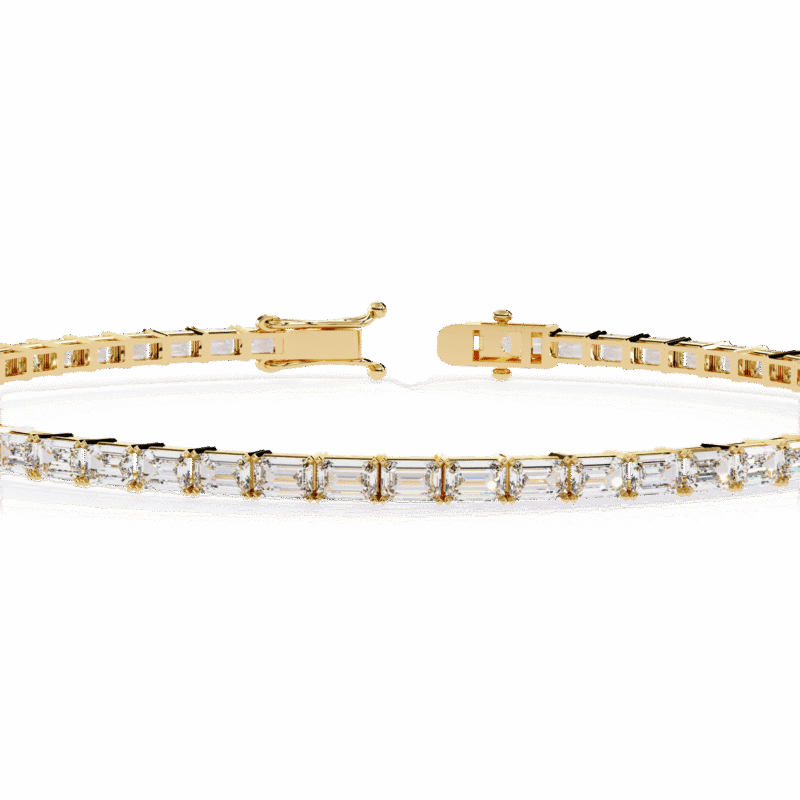 emerald diamond tennis bracelet