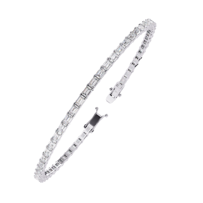 emerald diamond tennis bracelet