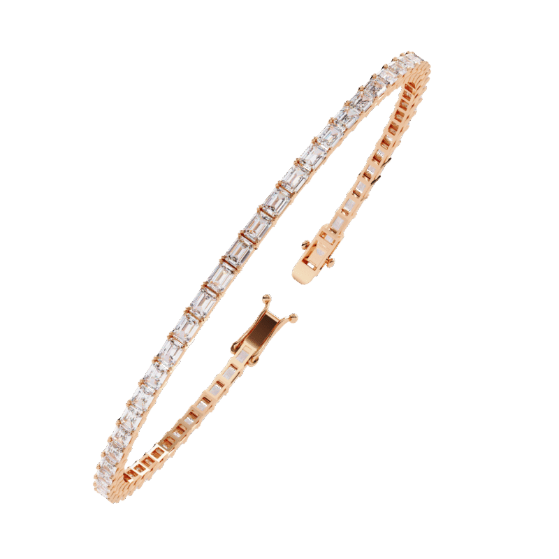 emerald diamond tennis bracelet