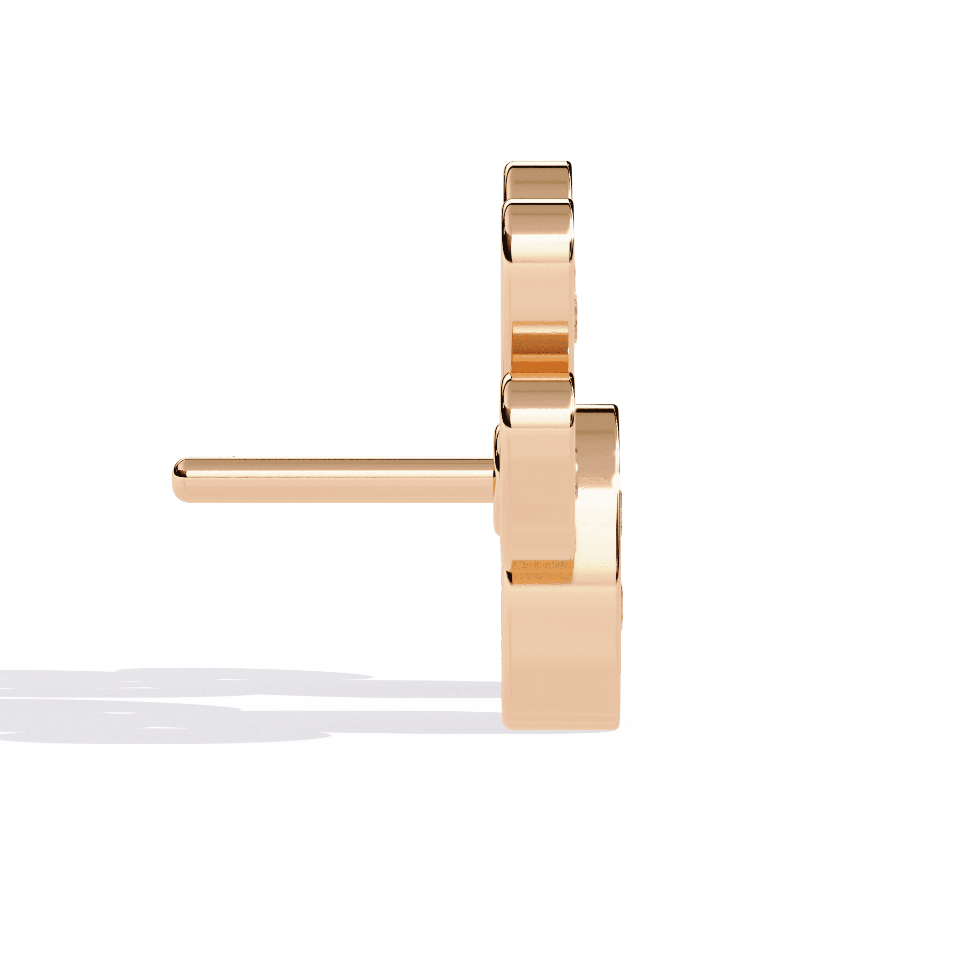 Paw Print Lab-Grown Diamond Stud