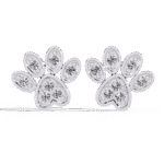 Paw Print Lab-Grown Diamond Stud