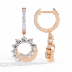 moon diamond earrings
