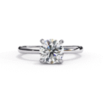 Round Lab Grown Diamond Solitaire Engagement Ring