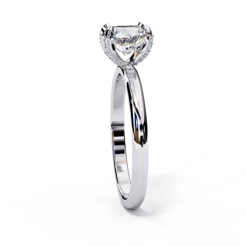 LR14097-13-png Round Lab Grown Diamond Solitaire Engagement Ring