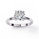 Round Lab Grown Diamond Solitaire Engagement Ring
