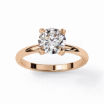Round Lab Grown Diamond Solitaire Engagement Ring
