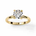 Round Lab Grown Diamond Solitaire Engagement Ring