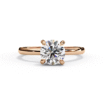 Round Lab Grown Diamond Solitaire Engagement Ring