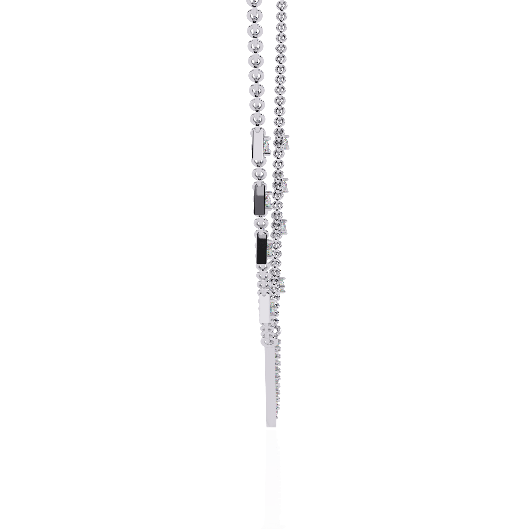 Geometric Diamond Necklace for Women: Striking Lab-Grown Diamonds in BIS Certified 925 Sterling Silver - Image 11
