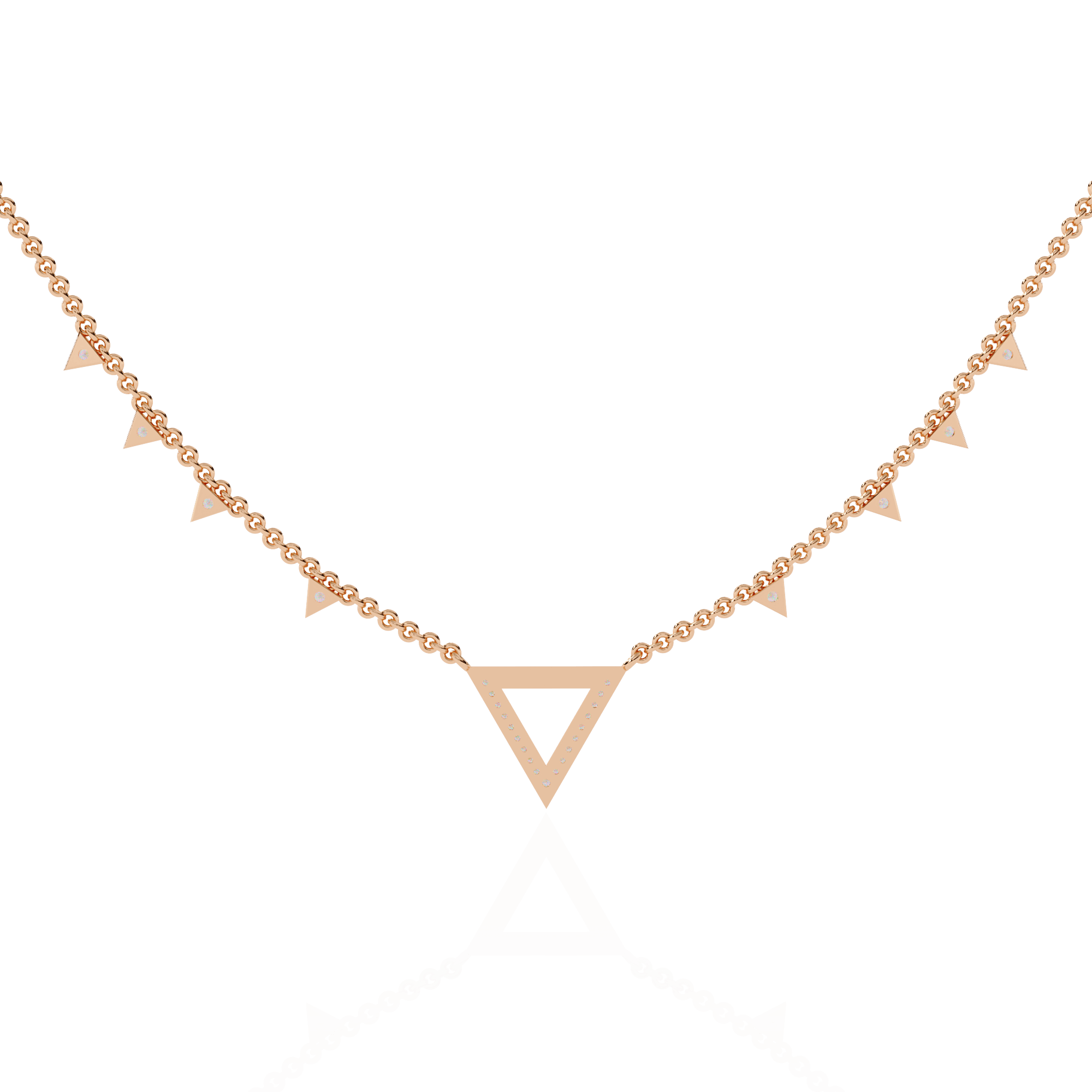 Geometric Diamond Necklace for Women: Striking Lab-Grown Diamonds in BIS Certified 925 Sterling Silver - Image 7