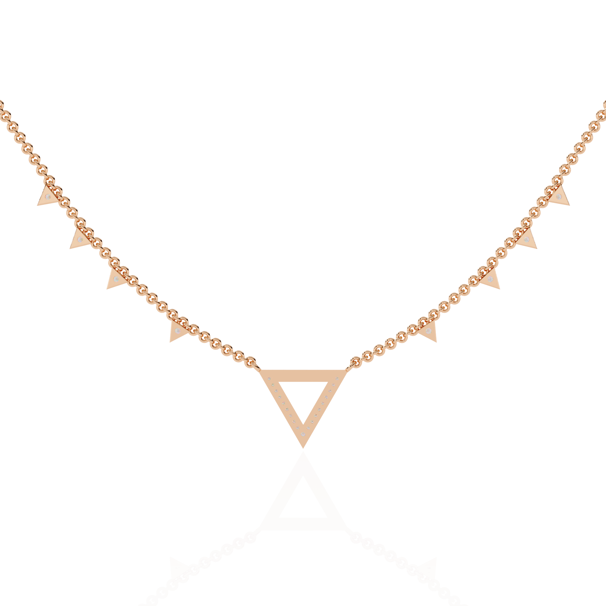 Geometric Diamond Necklace for Women: Striking Lab-Grown Diamonds in BIS Certified 925 Sterling Silver - Image 9