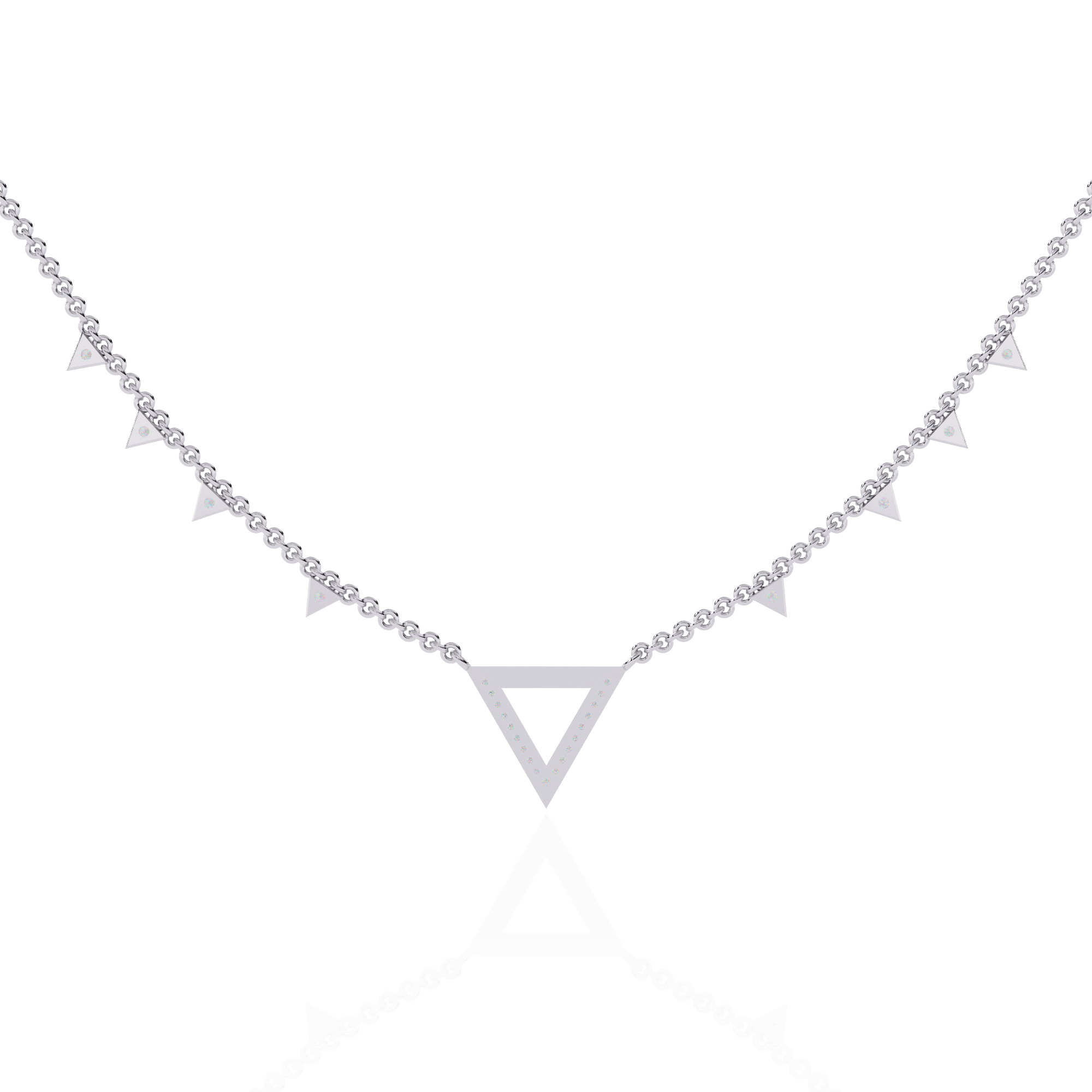 Geometric Diamond Necklace for Women: Striking Lab-Grown Diamonds in BIS Certified 925 Sterling Silver - Image 8