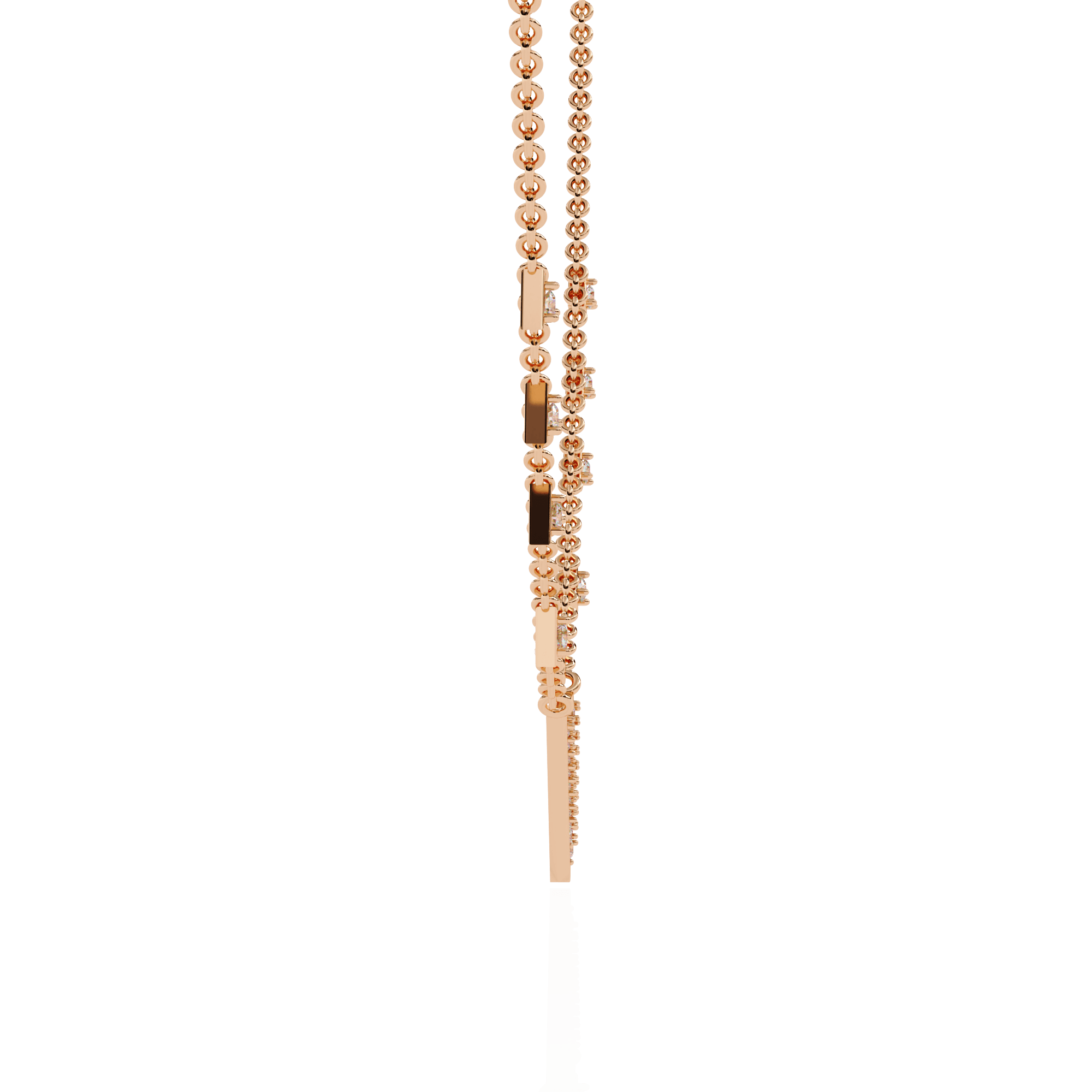 Geometric Diamond Necklace for Women: Striking Lab-Grown Diamonds in BIS Certified 925 Sterling Silver - Image 10