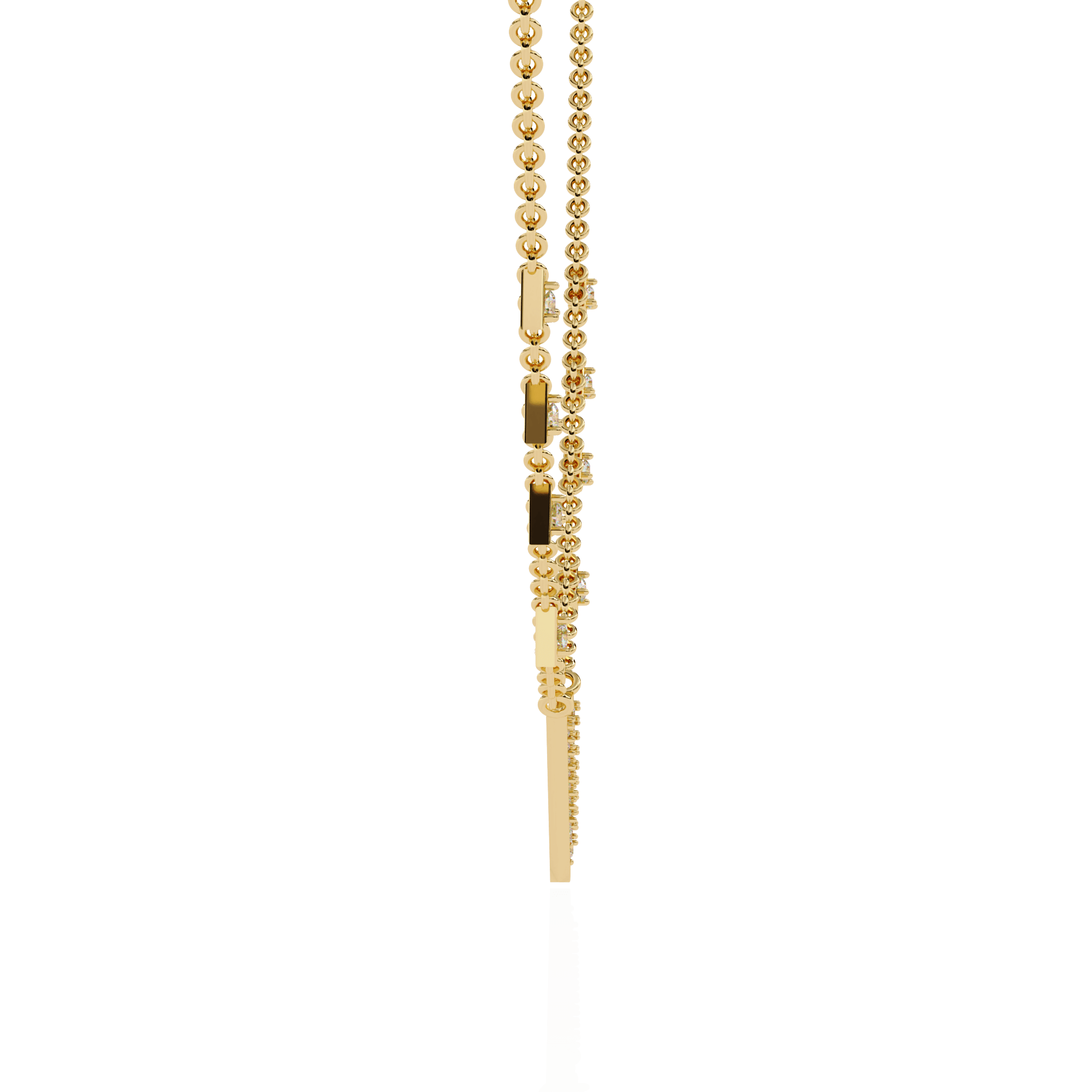Geometric Diamond Necklace for Women: Striking Lab-Grown Diamonds in BIS Certified 925 Sterling Silver - Image 12