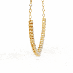 lab grown diamond tennis necklace