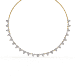 Lab Grown Round Diamond Tennis Necklace