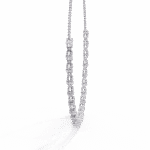 Lab Grown Round Diamond Tennis Necklace