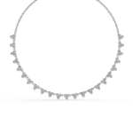 Lab Grown Round Diamond Tennis Necklace