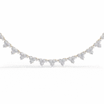 Lab Grown Round Diamond Tennis Necklace