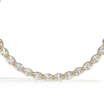 Oval Diamond Tennis Necklace