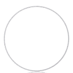 Oval Diamond Tennis Necklace