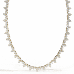 lab grown diamond tennis necklace