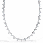 lab grown diamond tennis necklace