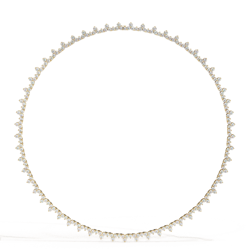 lab grown diamond tennis necklace