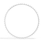 lab grown diamond tennis necklace