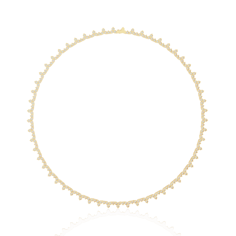 lab grown diamond tennis necklace