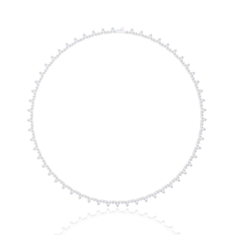lab grown diamond tennis necklace