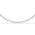 lab grown diamond tennis necklace