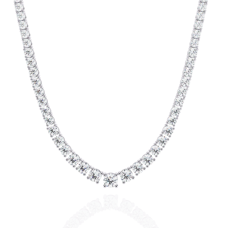 NK14037-9-png Lab Grown Diamond Tennis Necklace.