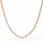round diamond tennis necklace