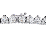 round diamond tennis necklace