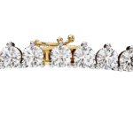 round diamond tennis necklace