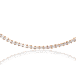 Emerald Cut Diamond Tennis Necklace