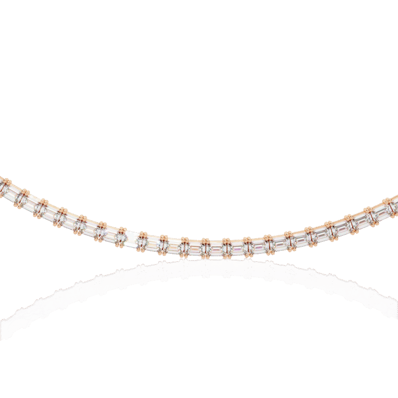 NK14039-1-png Emerald Cut Diamond Tennis Necklace