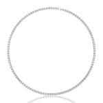 Emerald Cut Diamond Tennis Necklace