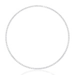 Emerald Cut Diamond Tennis Necklace