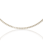 Emerald Cut Diamond Tennis Necklace