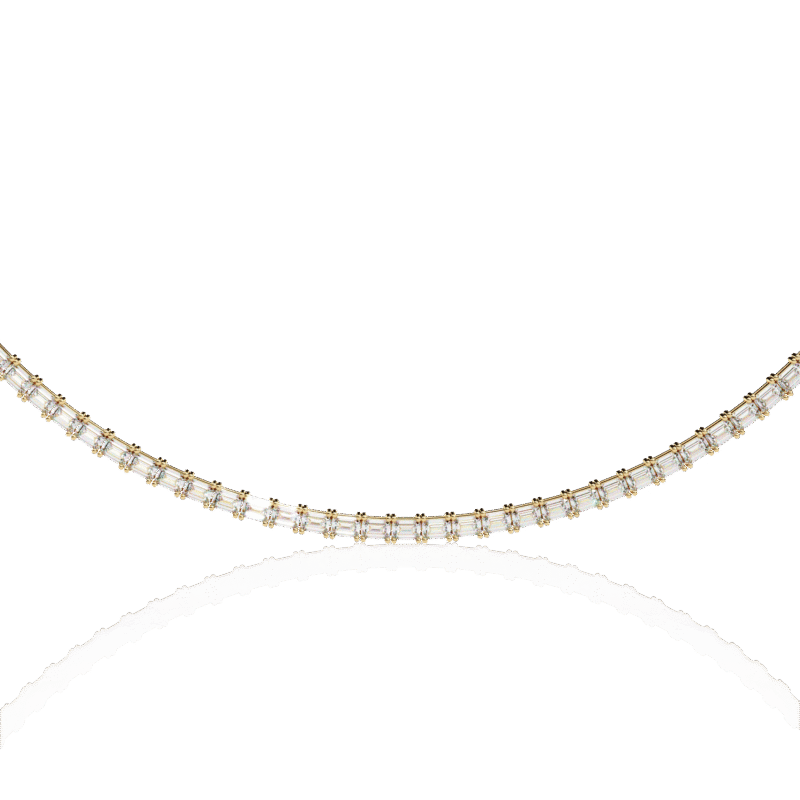 NK14039-2-png Emerald Cut Diamond Tennis Necklace