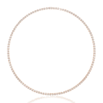 Emerald Cut Diamond Tennis Necklace