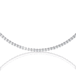 Emerald Cut Diamond Tennis Necklace