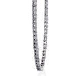 Emerald Cut Diamond Tennis Necklace
