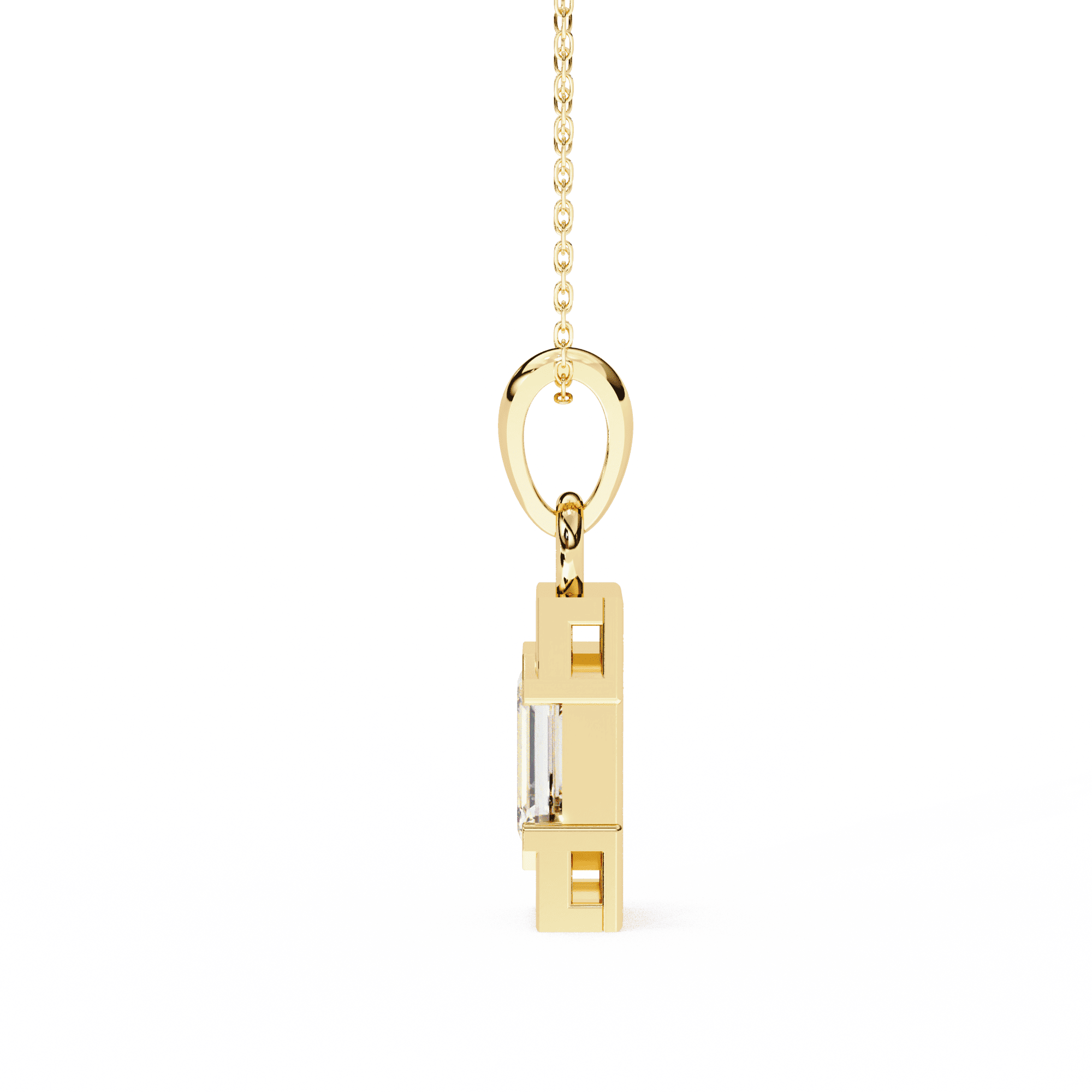 Cherished 1.02CT Emerald-Cut Lab-Grown Diamond Pendant in 925 Silver – Nievaa Jewels - Image 15