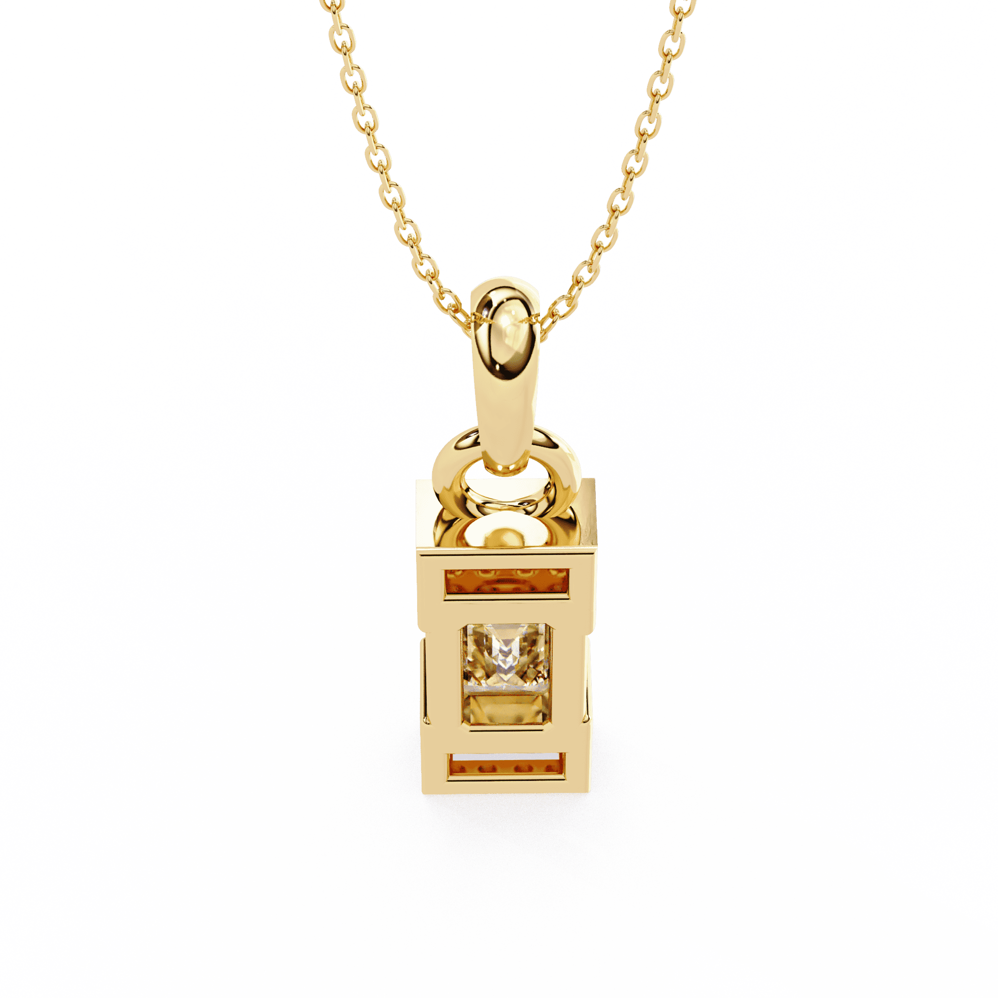 Cherished 1.02CT Emerald-Cut Lab-Grown Diamond Pendant in 925 Silver – Nievaa Jewels - Image 12