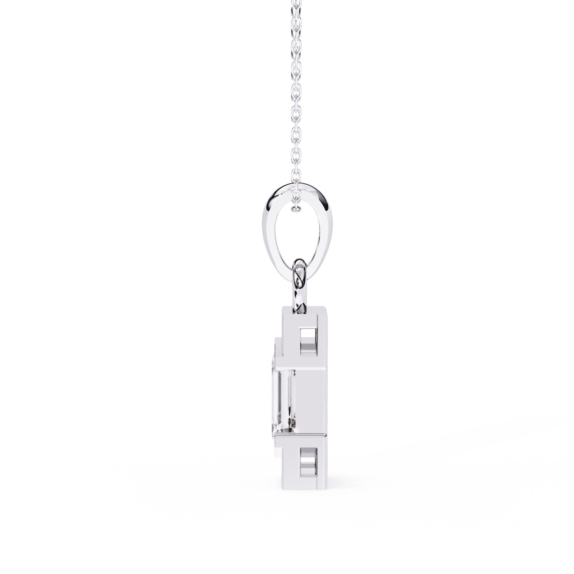 Cherished 1.02CT Emerald-Cut Lab-Grown Diamond Pendant in 925 Silver – Nievaa Jewels - Image 14