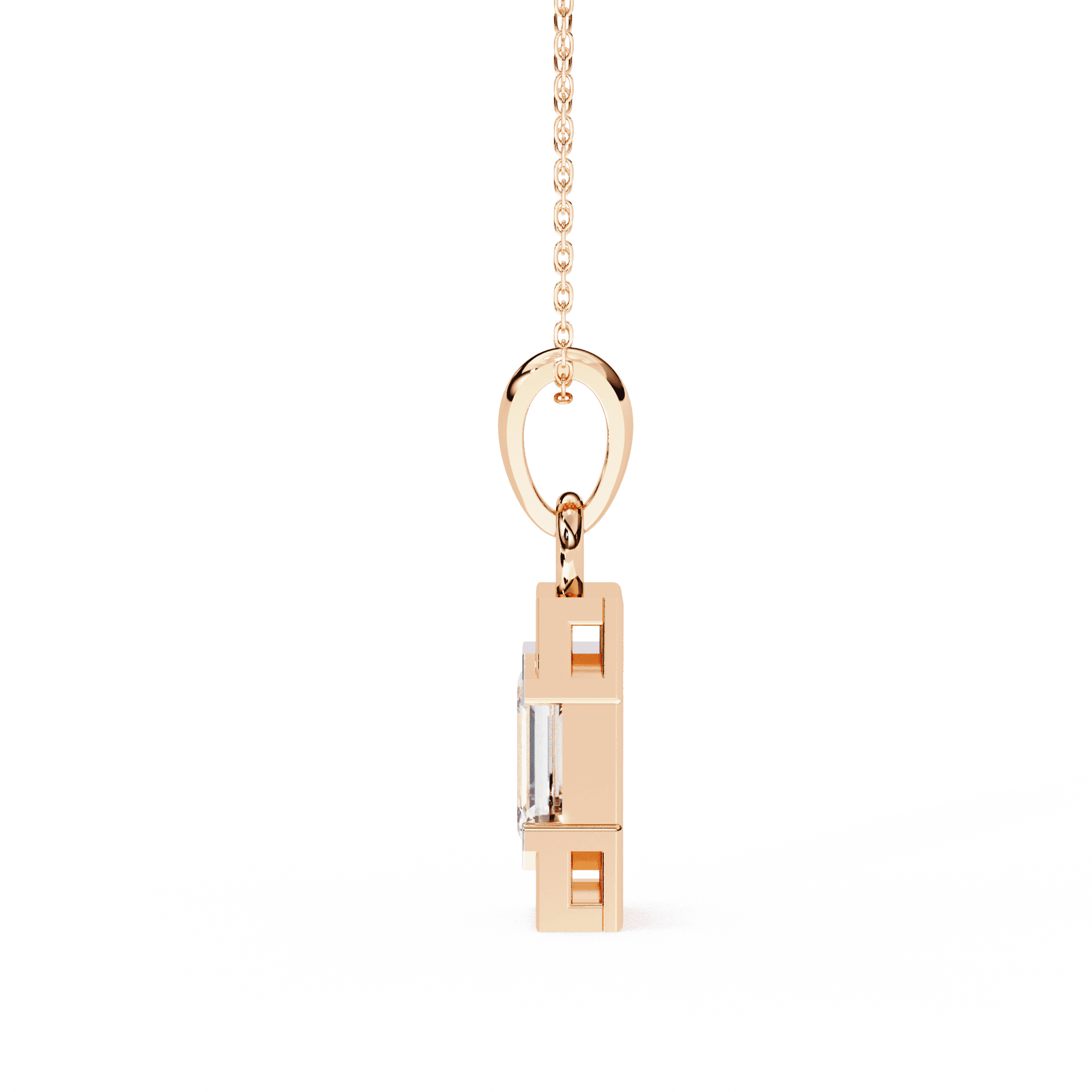 Cherished 1.02CT Emerald-Cut Lab-Grown Diamond Pendant in 925 Silver – Nievaa Jewels - Image 13